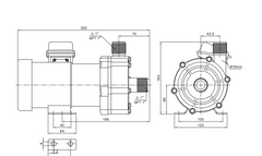 Pan World 150PS Magnetic Drive External Water Pump - 1020 GPH, Premium Quality