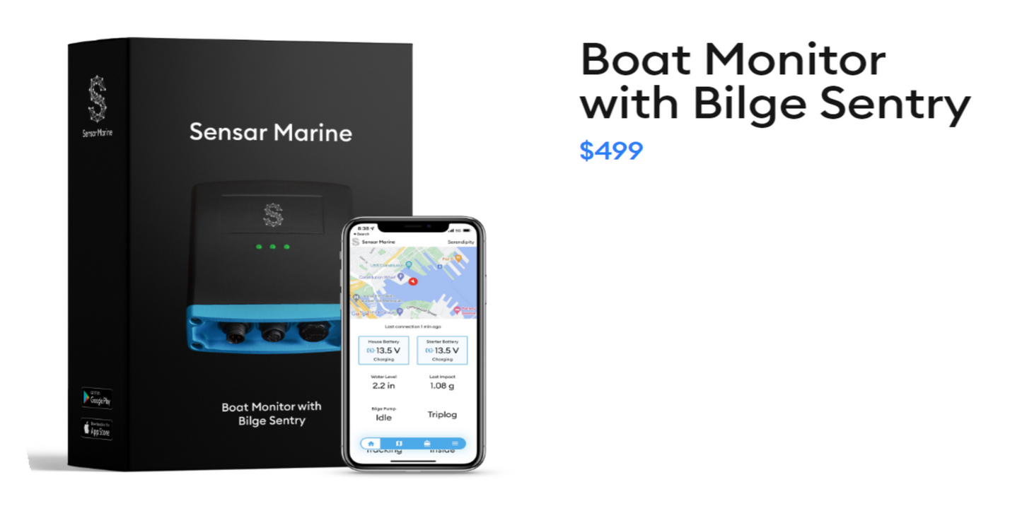Boat Monitor with Bilge Sentry